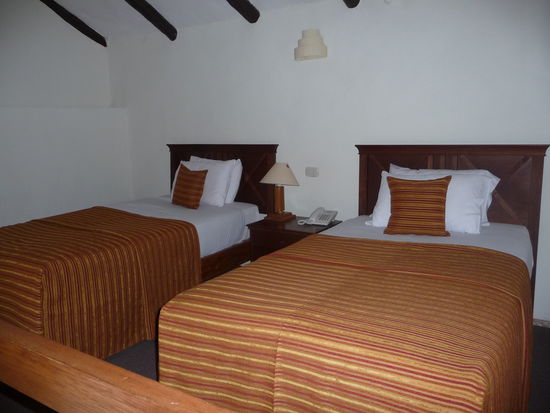 Betten in der oberen Etage