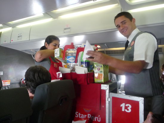 An Bord einer BAe 146 - 200 der Star Peru