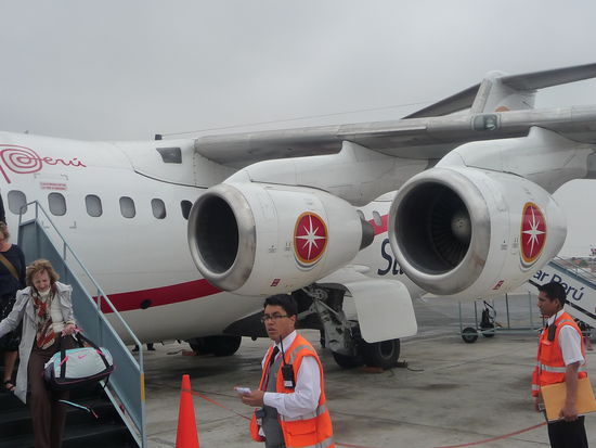 Landung unserer BAe 146 - 200 von  Star Peru in Lima