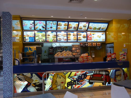 Bembos Angebotstafel