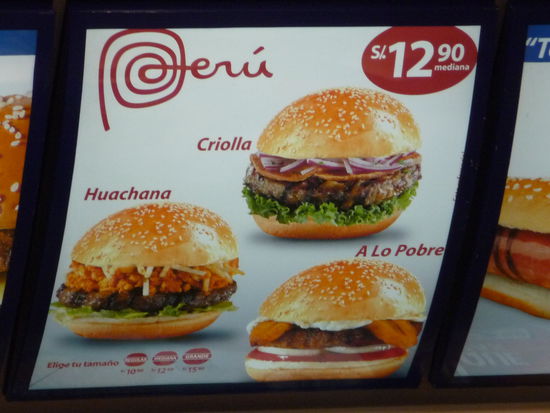 Spezial Burger bei Bembos für je 12,90 Sol = 3,75 Euro