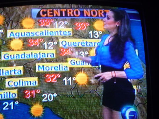 Und täglich grüßt das .... nein nicht das Murmeltier sondern meine Wetterfee im Lokal Fernsehen 