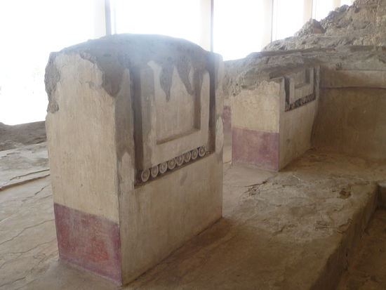 Räumlichkeiten im Tempel von Cacaxtla