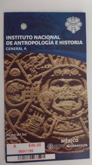 Eintritt 46 Pesos = 2,85 Euro und Video Gebühr wie überall 45 Pesos = 2,80 Euro