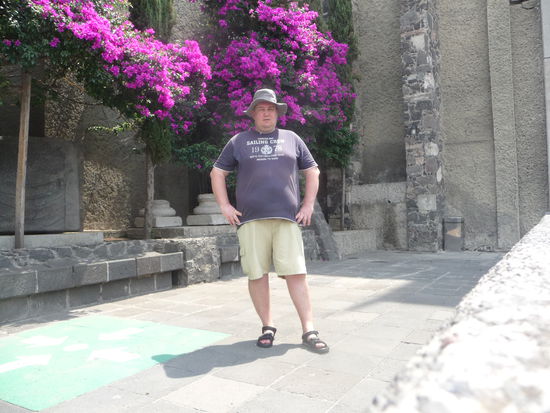 Ich auf dem Gelände des Templo Mayor