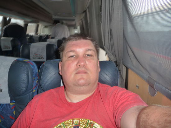 Ich habe meinen Sitzplatz eingenommen