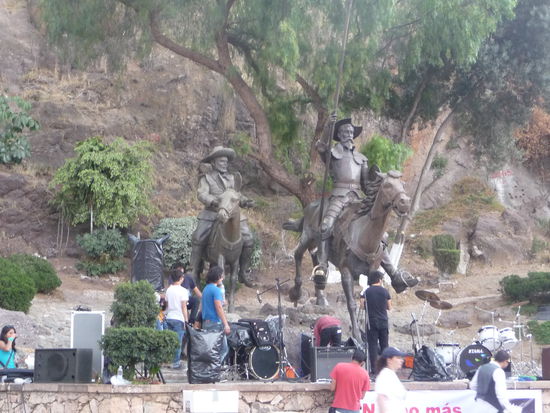 Wieder zurück am Tageslicht besuchte ich zuerst das Monumento Don Quijote