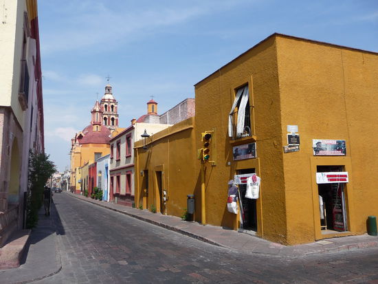 Kolonialhäuser im historischen Stadtzentrum von Queretaro