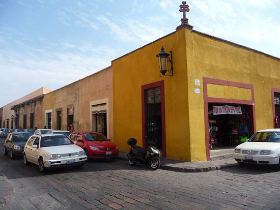 Kolonialhäuser im historischen Stadtzentrum von Queretaro