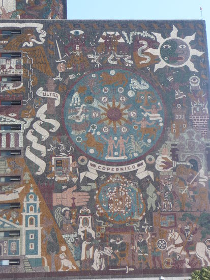 Das Weltberühmte Mosaik der Biblioteca Central