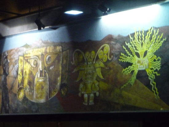 Gemälde im Bahnhof Copilco