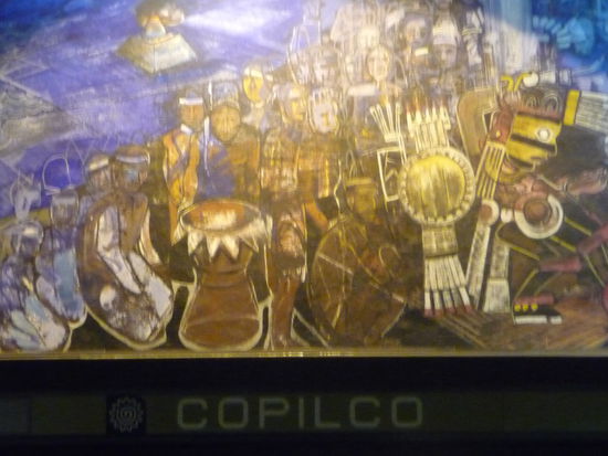 Gemälde im Bahnhof Copilco