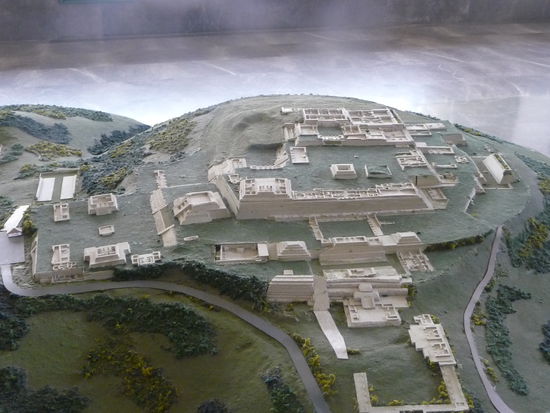 Model der Tempelanlage  im Museum von Xochicalco