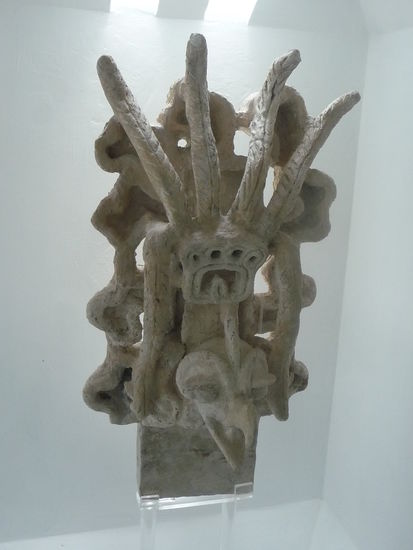 Fundstücke der Tempelanlage im Museum von Xochicalco