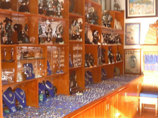 Eines von vielen Silbergeschäften in Taxco