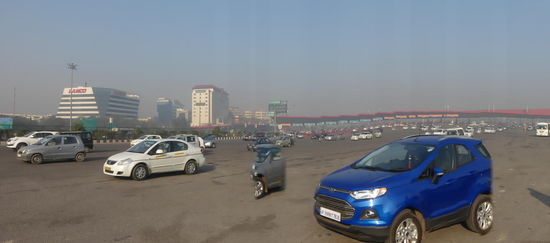 Mautstelle an der Stadtgrenze zu Delhi