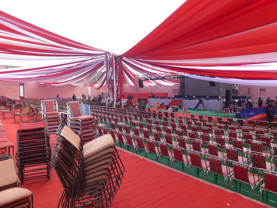 Vorbereitungen für ein großes Fest im Jaigarh Fort