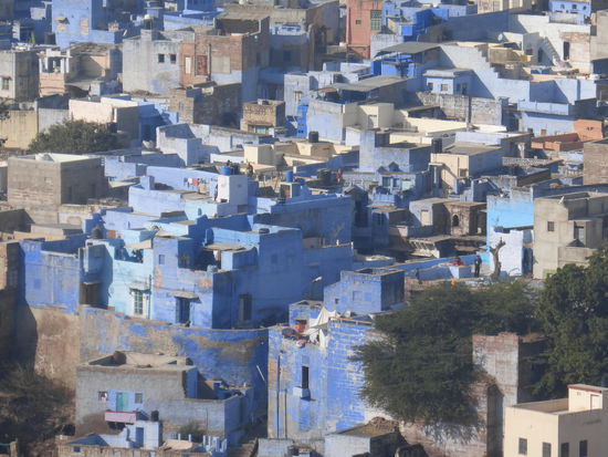 Blick vom  Meherangarh Fort auf Jodhpur