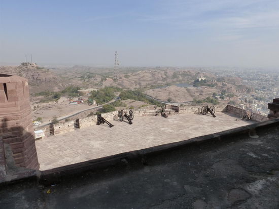 Kanonen im Meherangarh Fort