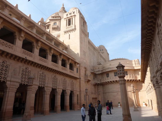 Innenhof des Umaid Bhawan Palast