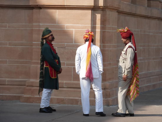 Palastwächter am Umaid Bhawan Palast