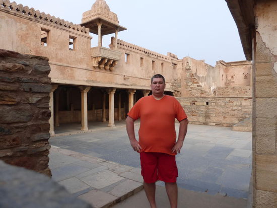 Ich in der Festung Chittorgarh