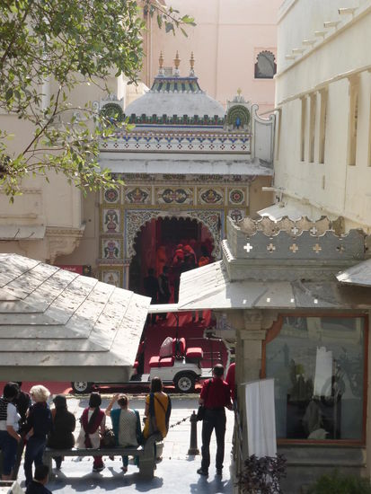 Zugang zum Luxushotel im Palast