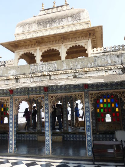 Weiter geht es durch den Palast von Udaipur