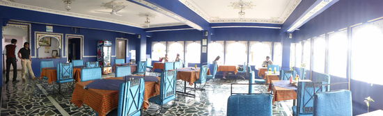 Das Hotel Restaurant auf dem Dach