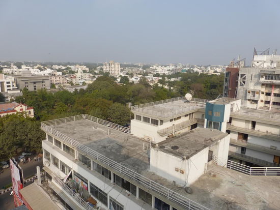 Bick vom Hotel aus über Vadodara