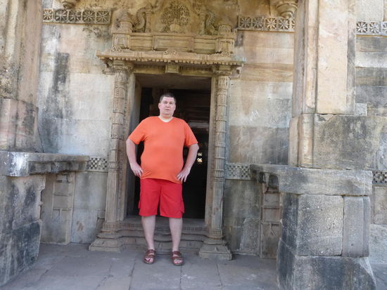 Ich in der Jami Masjid Moschee  im Champaner - Pavagadh Park