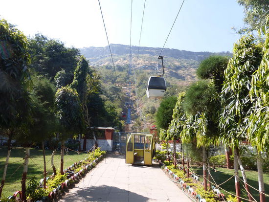 Seilbahn auf den Pavagadh Hügel