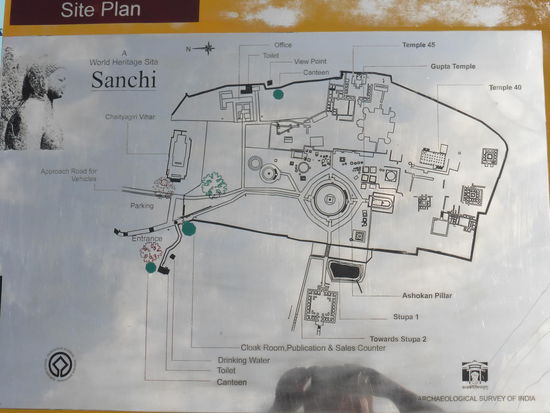 Der Plan von Sanchi