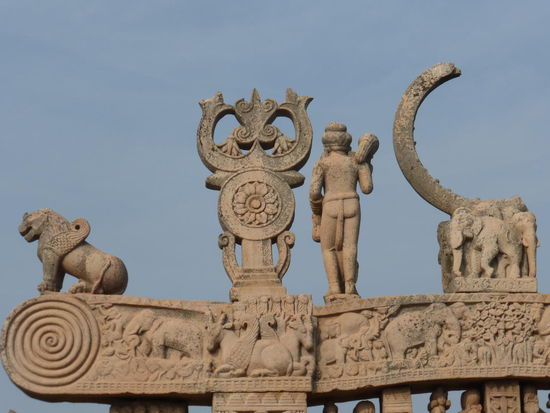 Hier wieder Stupa 1  " Große Stupa "