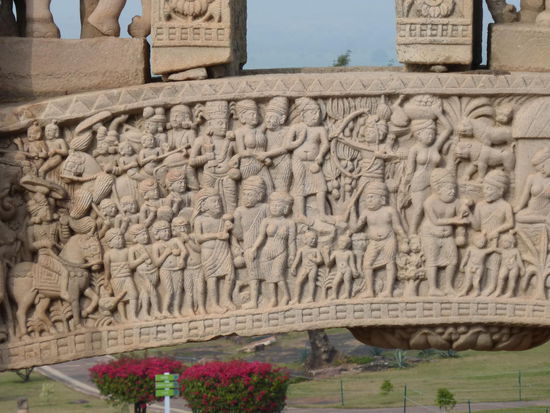 Hier wieder Stupa 1  " Große Stupa "