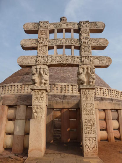 Hier wieder Stupa 1  " Große Stupa "