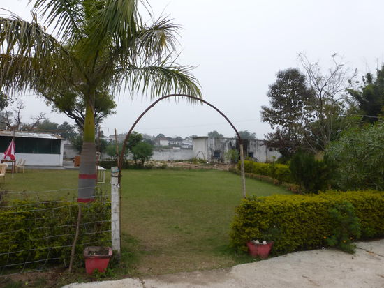 Gartenanlage von meinem sehr einfachen Hotel