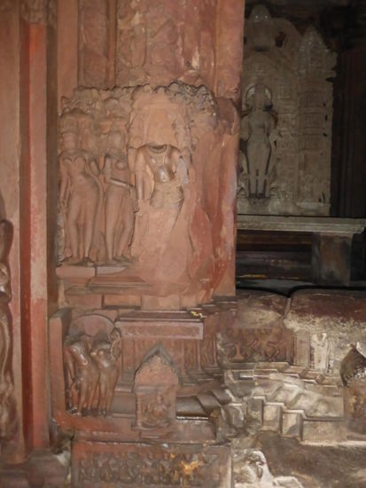 Im Lakshmana Tempel in Khajuraho