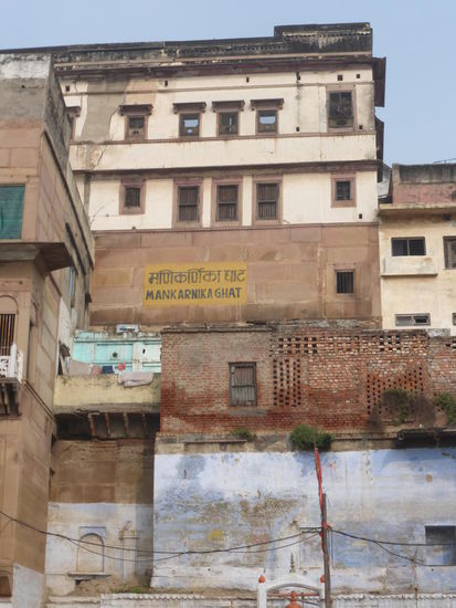 Am Manikarnika Ghat einer der Hauptverbrennungsplätze