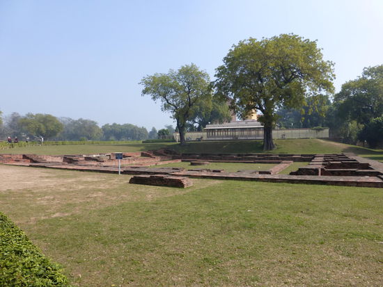 Blick über die Ruinenstätte von Sarnath