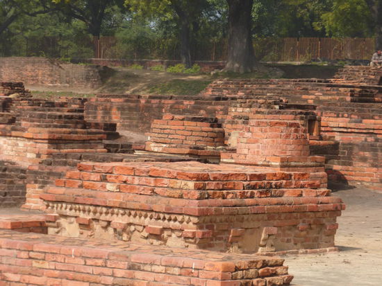 Blick über das Ruinengelände von Sarnath
