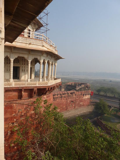 Blick vom Red Fort in Agra