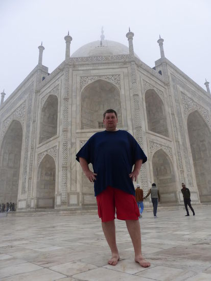 Ich am Taj Mahal