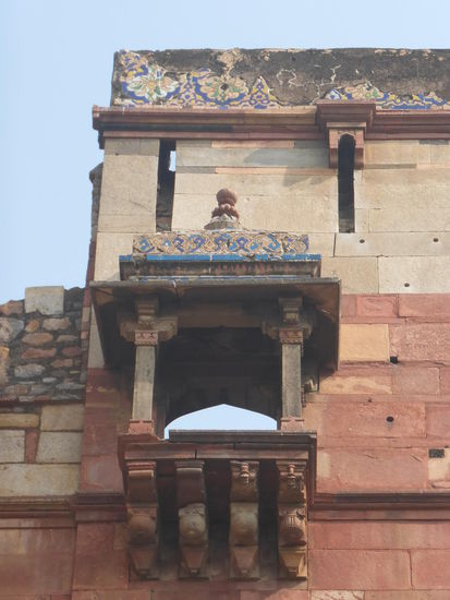 Bara Darwaza ( West Gate ) und Haupteingang vom Old Fort in New Delhi