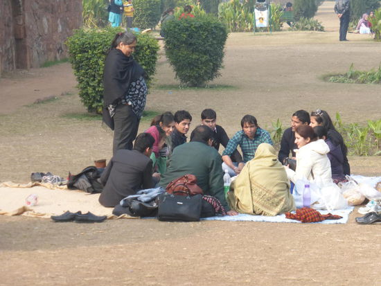 Der Park ist sehr beliebt bei den Einwohnern aus Delhi