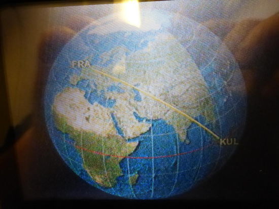 Flugroute FRA - KUL  an Bord von Malaysia Air