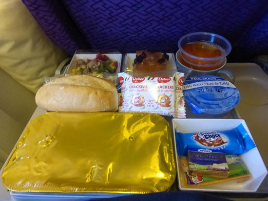 Leckeres Essen an Bord von Malaysia Air