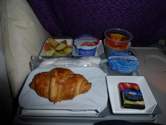 Leckeres Essen an Bord von Malaysia Air