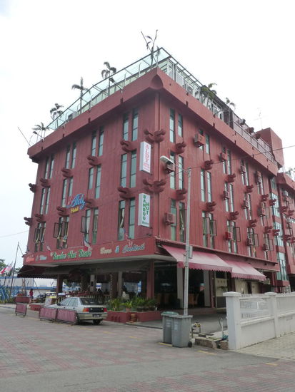 Ein größeres China Restaurant auch im typischen rosa