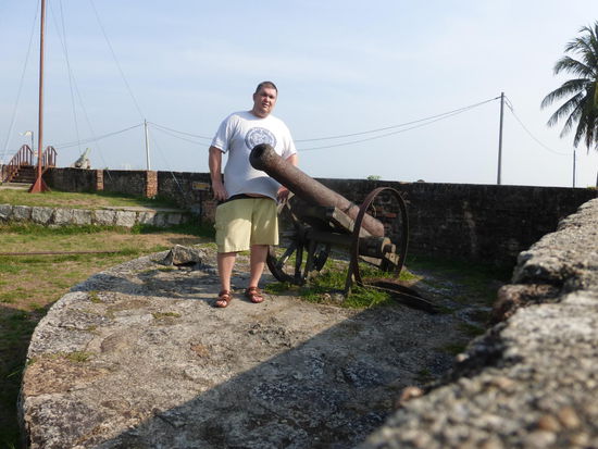 Ich im Fort Cornwallis in Georgetown